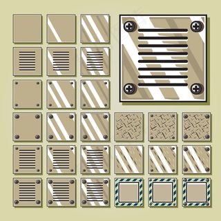 军用沙漠棕瓷砖电玩套装