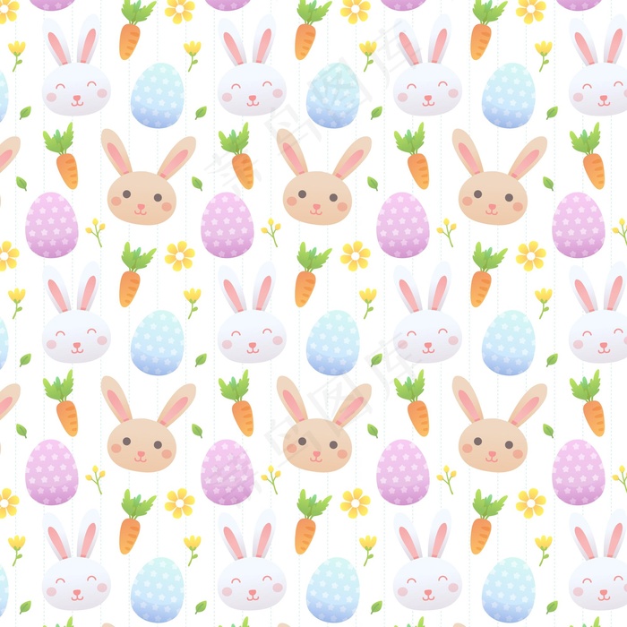 平面设计复活节图案