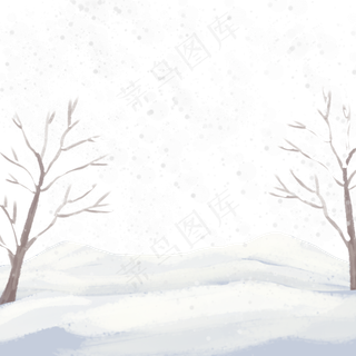 立冬下雪雪景