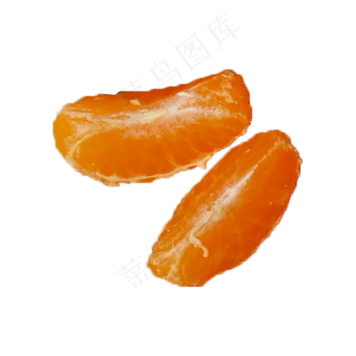 两片新鲜美味的橘子(2000X2000(DPI:300))psd模版下载
