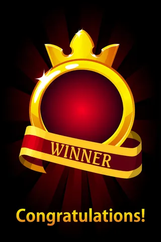 带缎带和花冠的空圆框。ui游戏资源奖