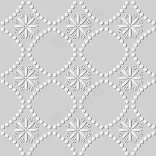 白纸艺术圆点线十字花，时尚装饰图案背景为网页横幅banner贺卡