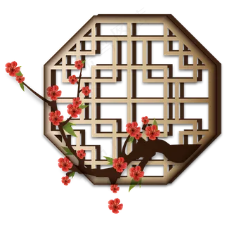 中式传统窗户装饰