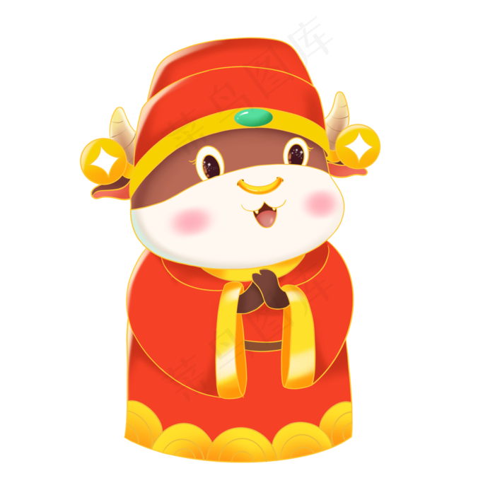 2021牛年财神牛