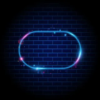 复古框架，闪耀霓虹灯