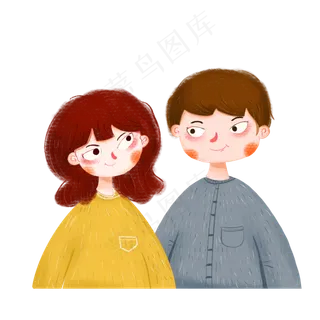 卡通情侣人物素材