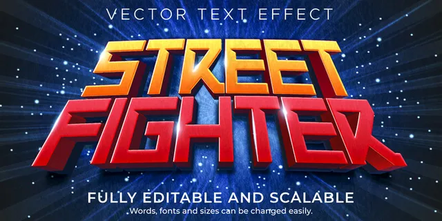 游戏卡通文本效果；可编辑的游戏和有趣的文字风格