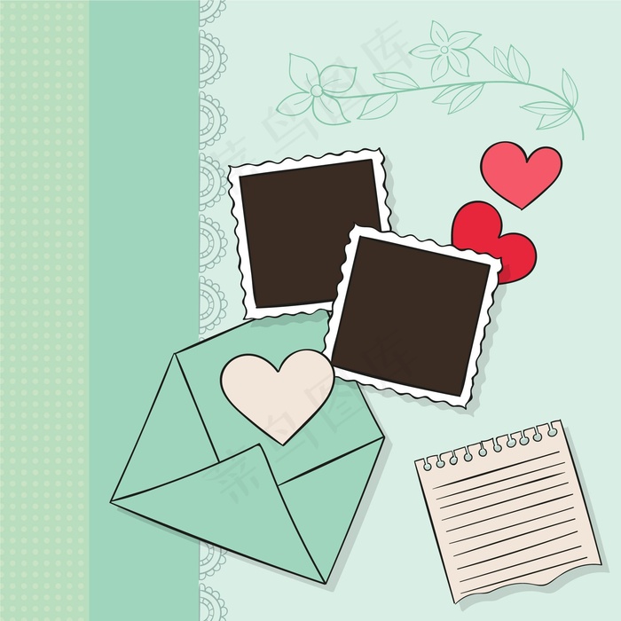 复古剪贴簿框架