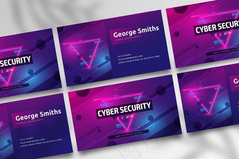 网络安全双面名片h