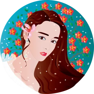 手绘中秋节之嫦娥的思念可商用元 手绘中秋节之嫦娥的思念可商用元