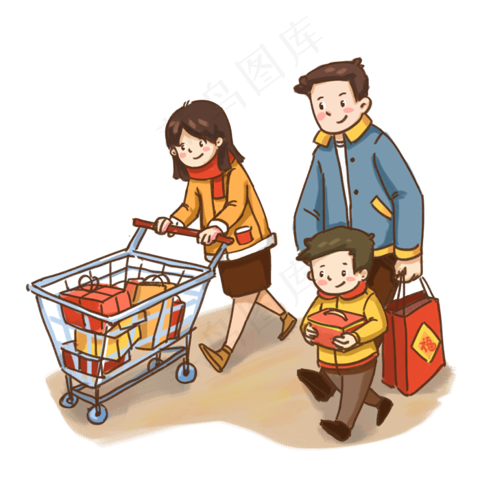 2019年中国风农家准备年货六