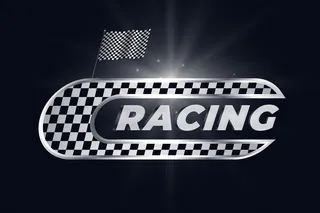 方格旗赛车背景