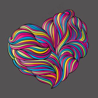 手绘流体形状。明信片或海报的插图。