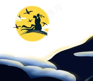 传统佳节牛郎织女鹊桥相会