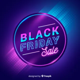 黑色星期五概念与霓虹灯设计 黑色星期五概念与霓虹灯设计