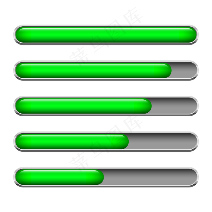 加载条隔离在白色背景上