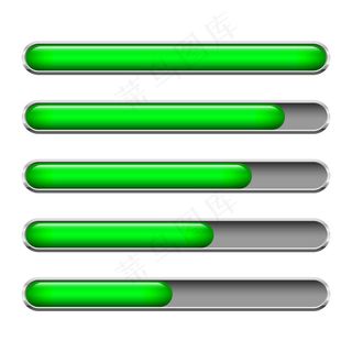 加载条隔离在白色背景上