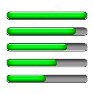 加载条隔离在白色背景上