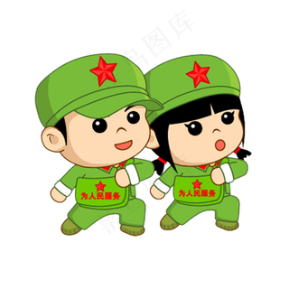 卡通军人|军人