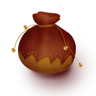 农历新年褐色钱袋香囊 农历新年褐色钱袋香囊