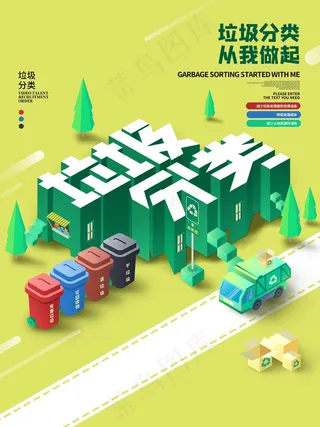 垃圾分类设计展板