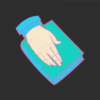 正义观手绘插图