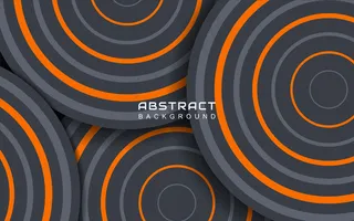 带有橙色条纹线的最小抽象几何背景