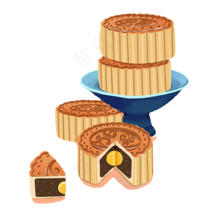 中秋节蛋黄馅月饼