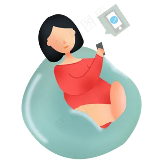 购物达人双十一扁平卡通人物