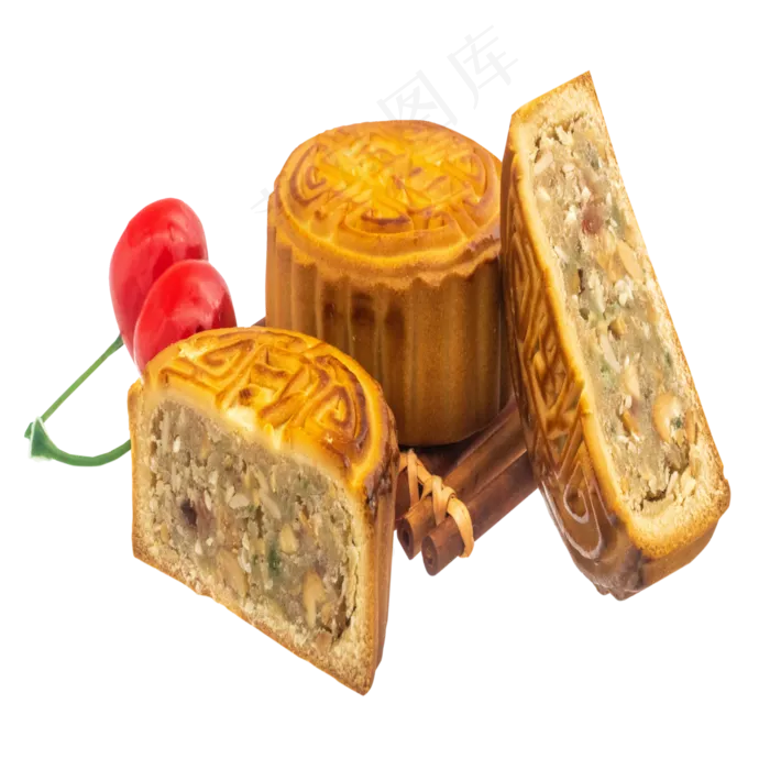 切开中秋月饼(2000X2000(DPI:300))