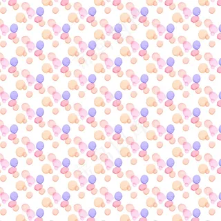 彩绘圆点形状无缝图案