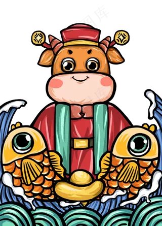 2021牛年国潮牛年大吉