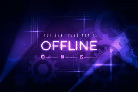 离线twitch横幅banner设计