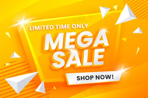 丰富多彩的3d销售背景概念