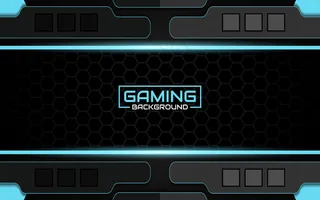 抽象的未来黑色和蓝色游戏背景
