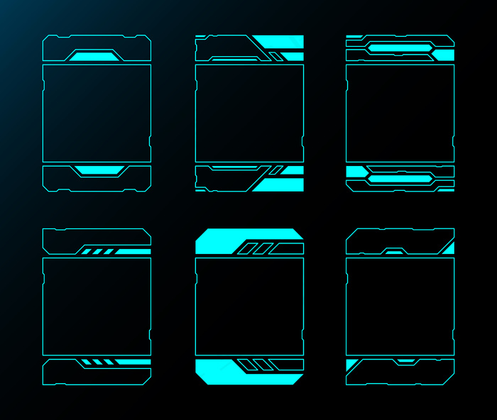 框架集技术抽象边界未来接口hudeps,ai矢量模版下载