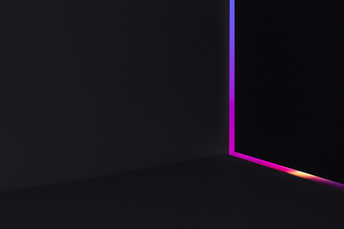 具有抽象霓虹灯效果的美学背景