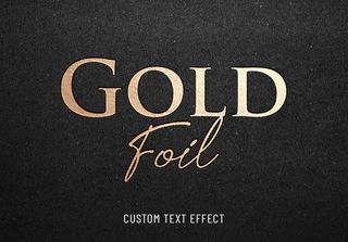 金箔烫印文字效果