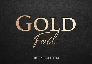 金箔烫印文字效果