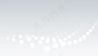 白灰色背景，六边形波浪图案设计