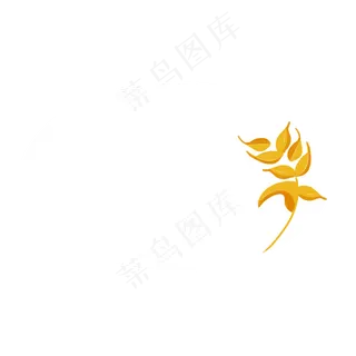 卡通稻穗矢量图下载