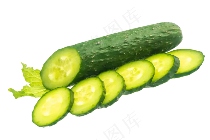 新鲜切片黄瓜(3000*2000px 300 dpi )