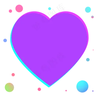 电商用途七夕情人节爱心促销标签