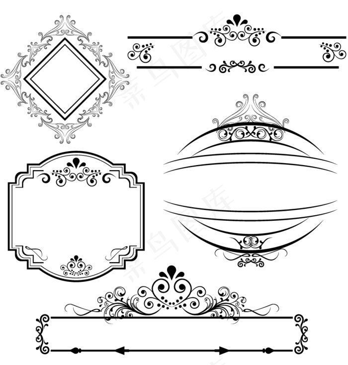线框画框边框 