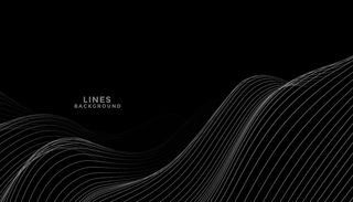 黑色背景，深灰色波浪线设计