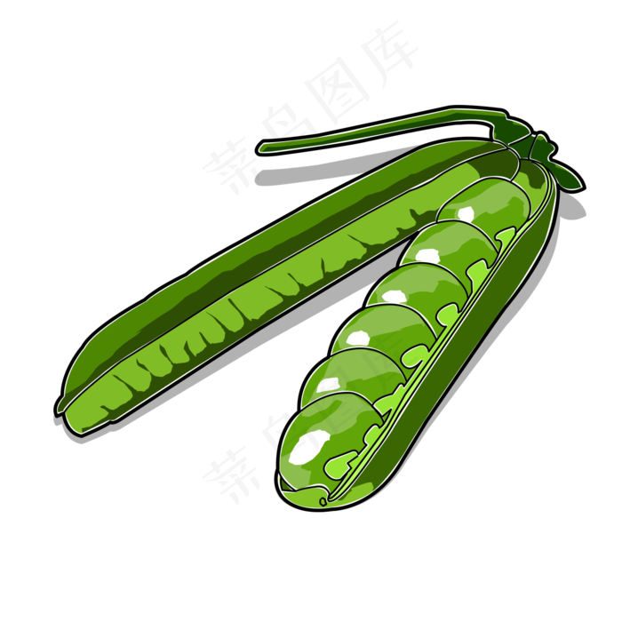 立秋食物绿色豆角豌豆美食