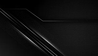 深黑色背景与银色线条