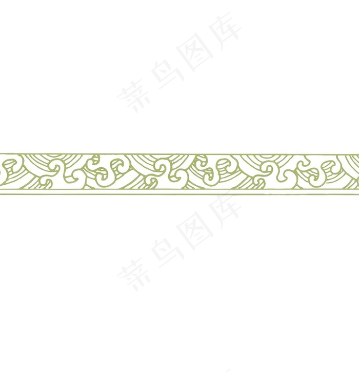 中国风海浪插画边框素材-5