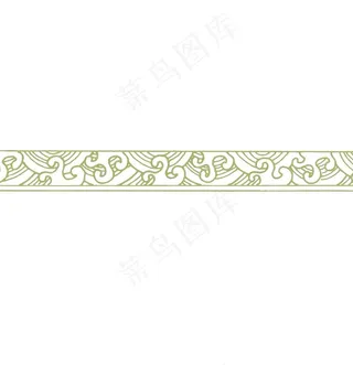 中国风海浪插画边框素材-5