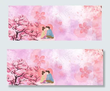 清新唯美浪漫情人节banner 清新唯美浪漫情人节banner